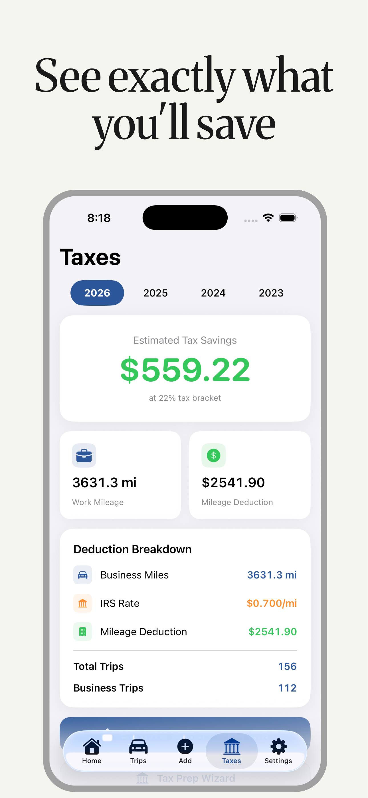 TaxMiles: Mileage Tracker