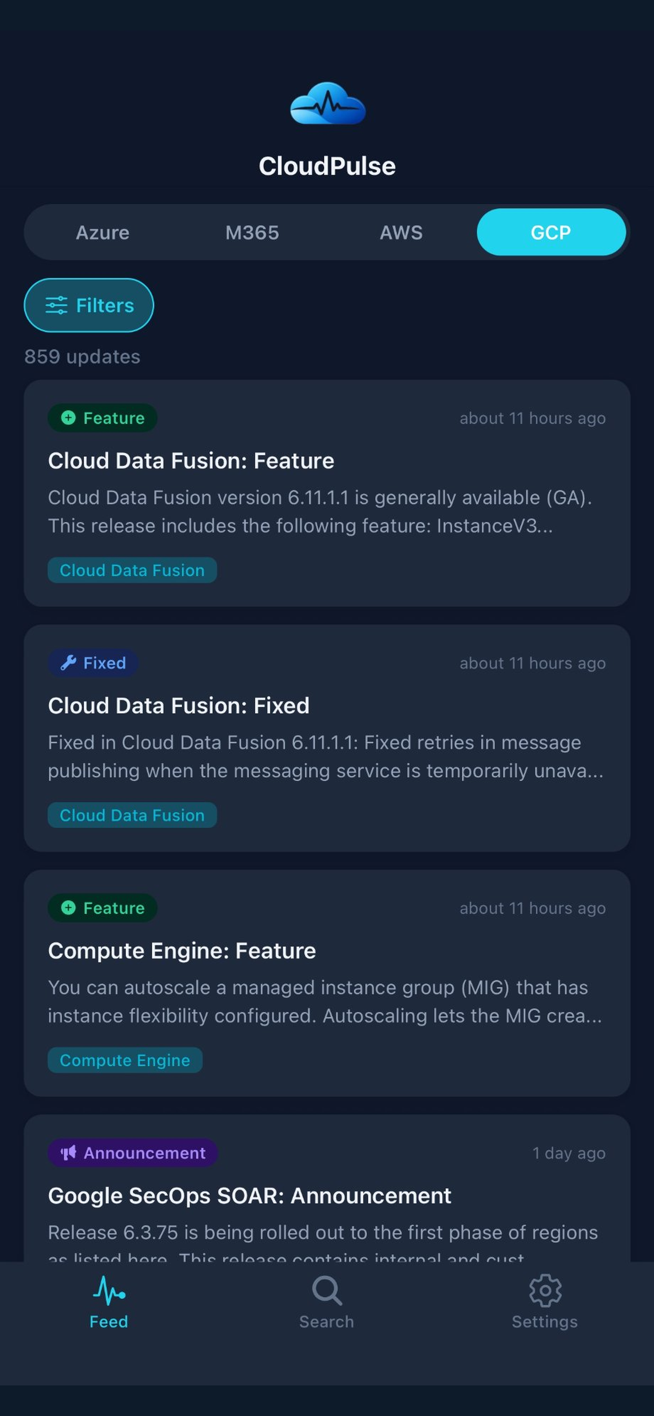 Cloud Pulse Mobile