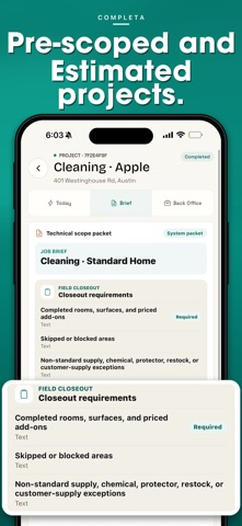 Completa Pro- Contractor App iPhone screenshot