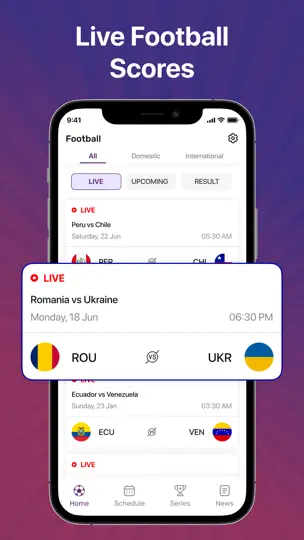 Captura de pantalla de Live Football TV : All Matches en iPhone 3