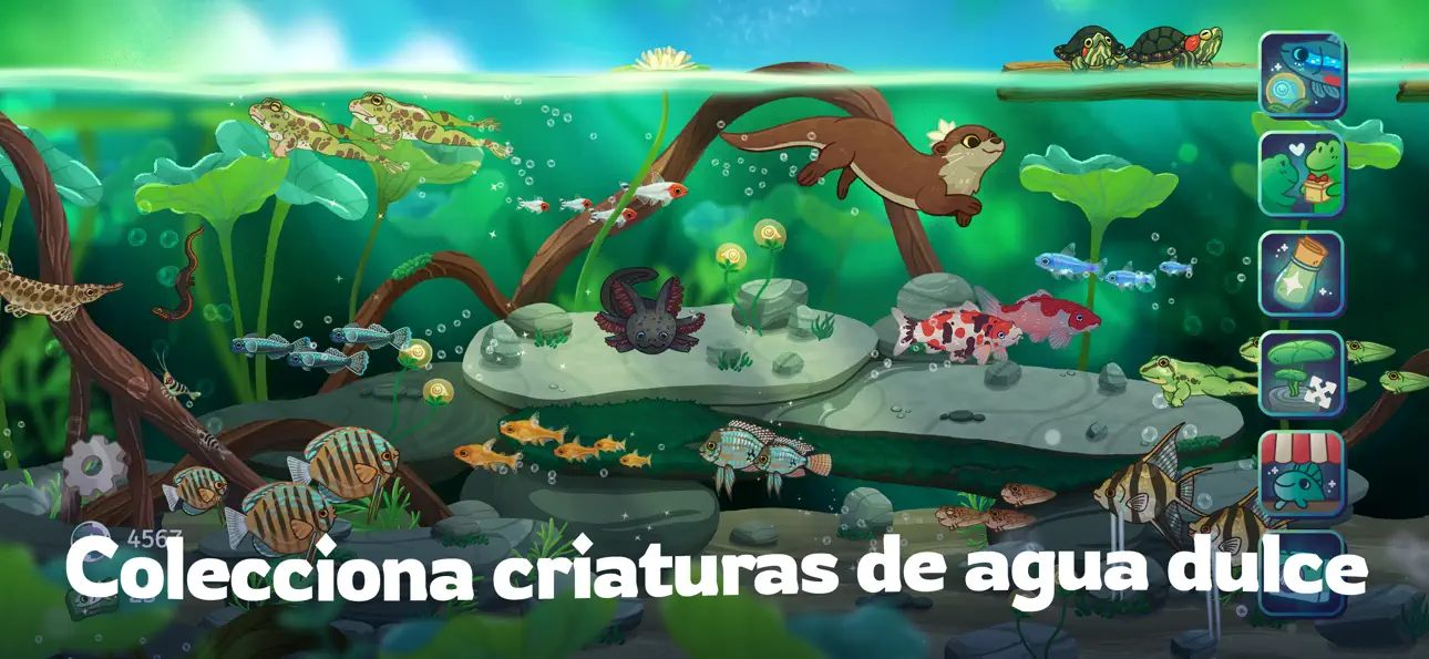 Pondlife — Relaxing Fish Game iOS Mod IPA screenshot 1 - iOS game interface