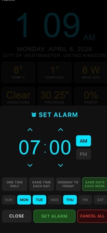 Nightstand Weather and Alarm screenshot 3