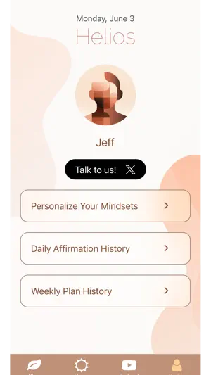 Helios: AI Mindset Coaching screenshot 1