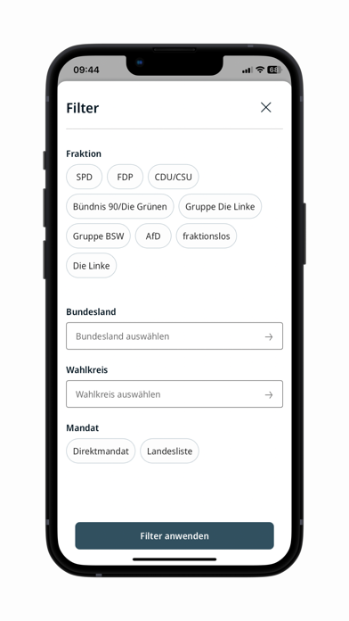 Deutscher Bundestag Screenshot