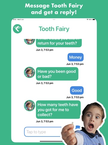 Tooth Fairy Call & Message iPad screenshot