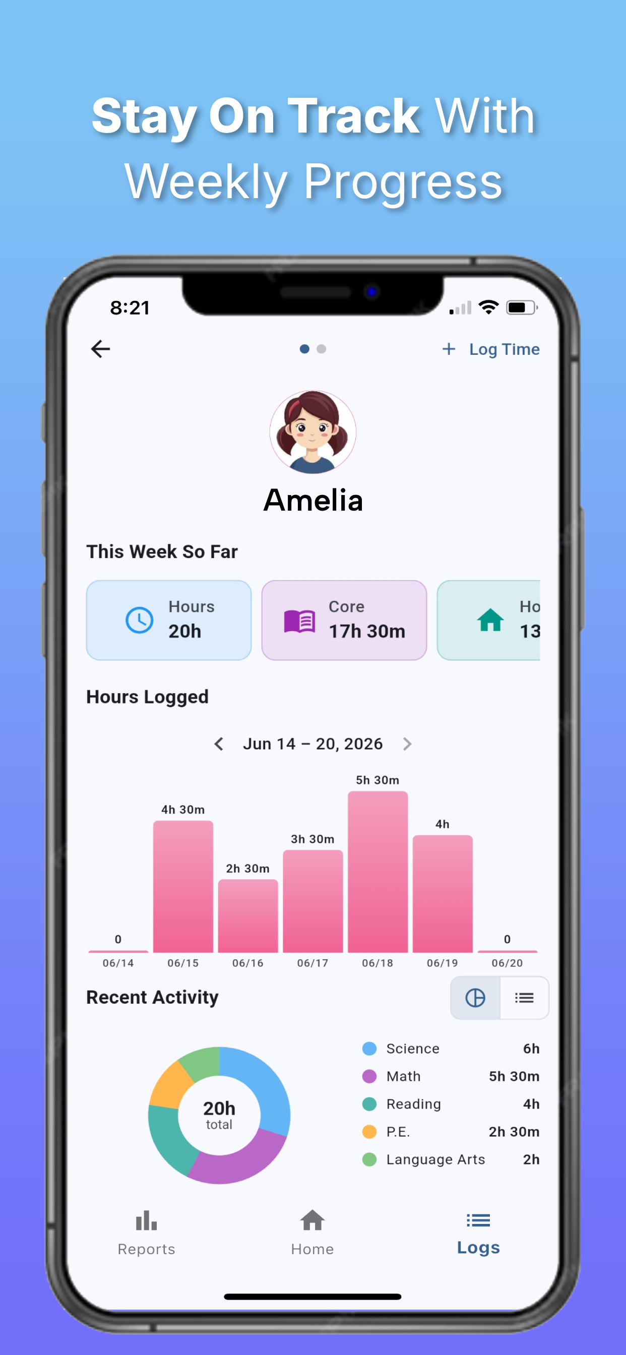 WiseTrack Homeschool Log