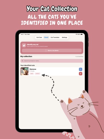Meow AI: Cat Translator & Care iPad screenshot
