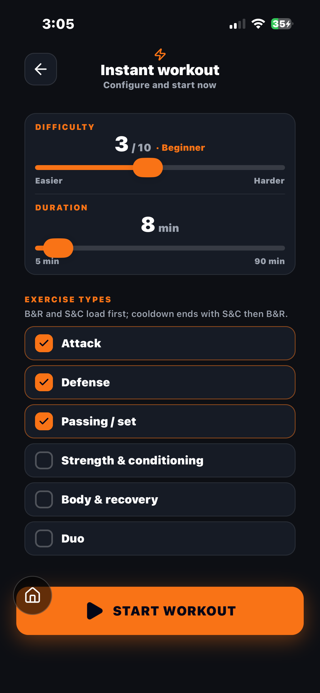 Outwork - Volleyball workouts screenshot 6