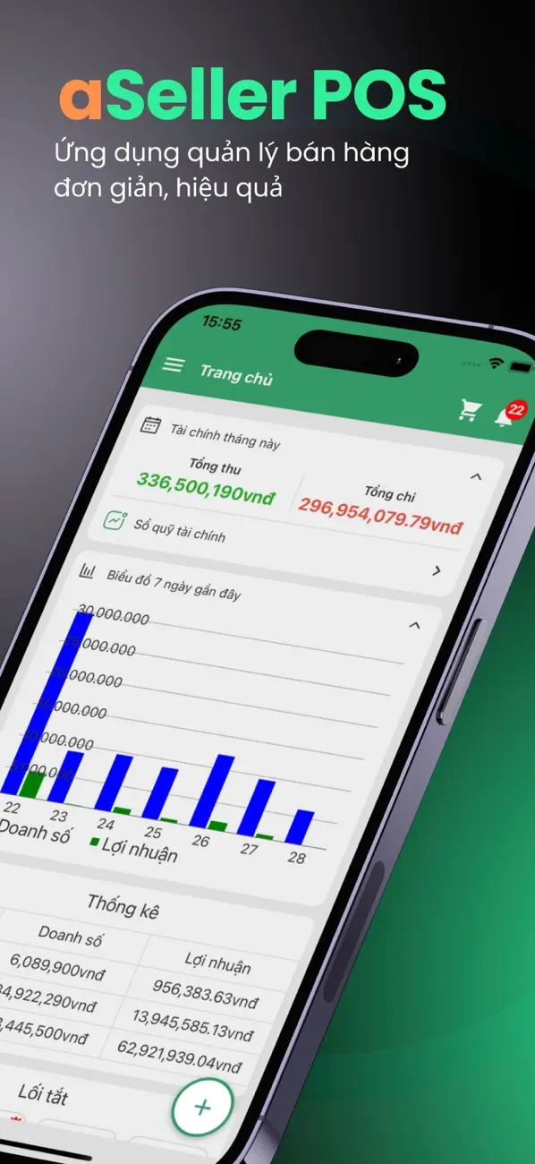 Screenshot #1 pour Quản lý bán hàng aSeller POS