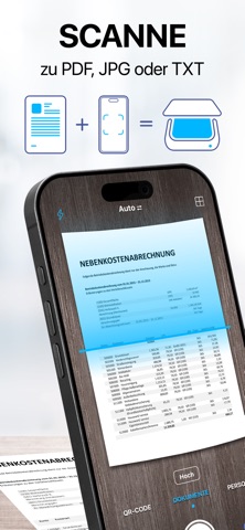iScanner - Dokumenten Scanner App Store preview screenshot 1