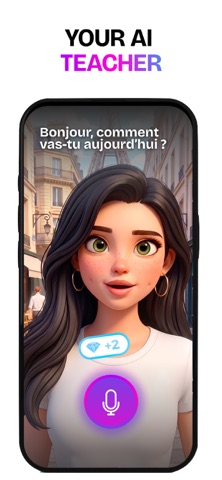 Amélie: AI French Tutor & Chat iPhone screenshot