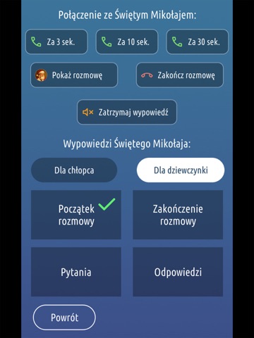 Telefon od Świętego Mikołaja iPad screenshot
