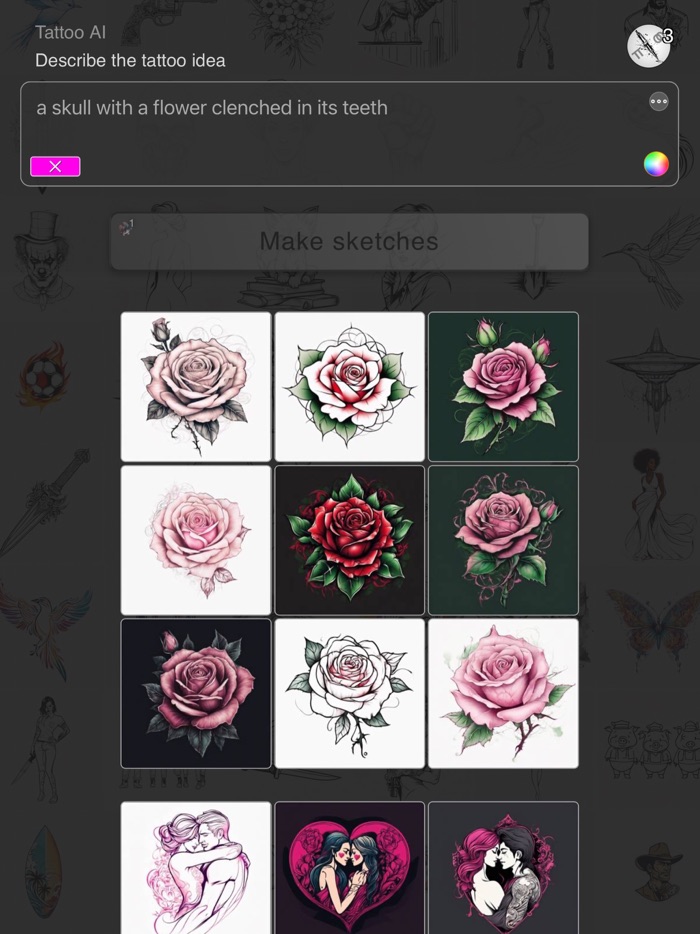 Tattoo AI - sketch ideas