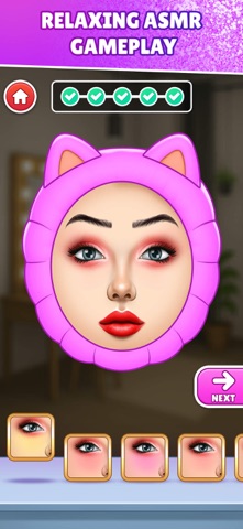 ASMR Salon: Skincare & Makeup iPhone screenshot