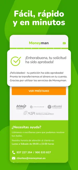 Moneyman: Créditos Rápidos iPhone screenshot 3