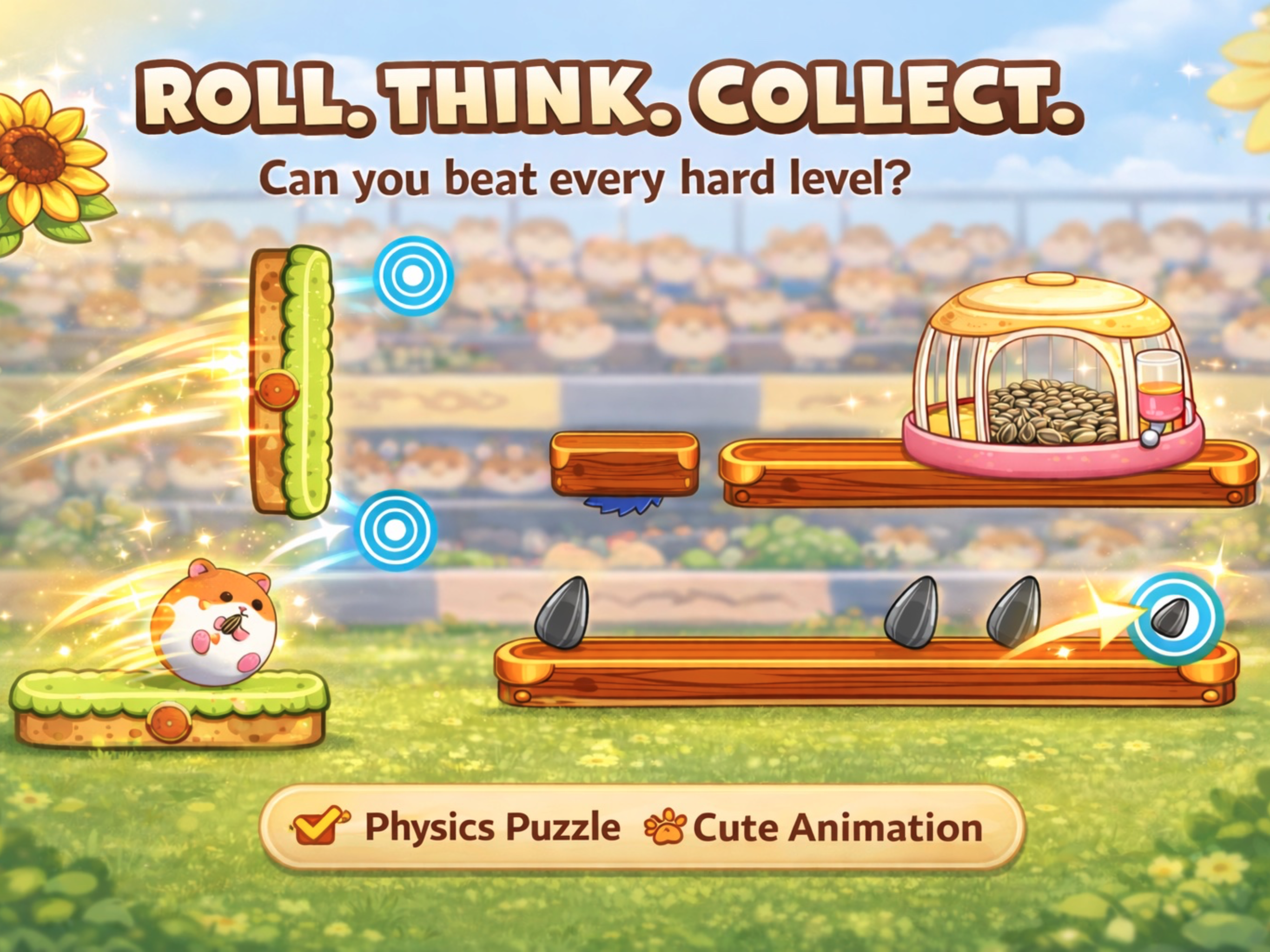 Hamster Roll: Hard Puzzle screenshot 3