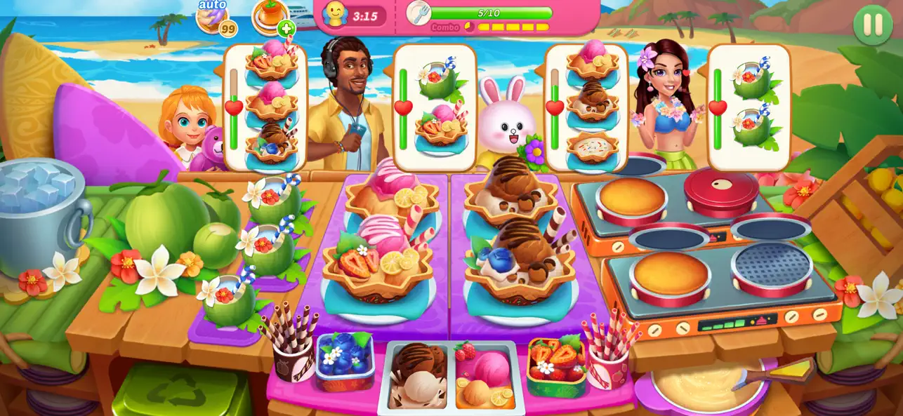 Screenshot #1 pour Delicious Island: Cooking game