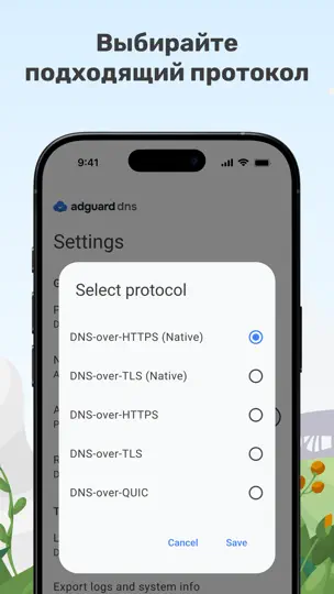 Скриншот AdGuard DNS на iPhone 5