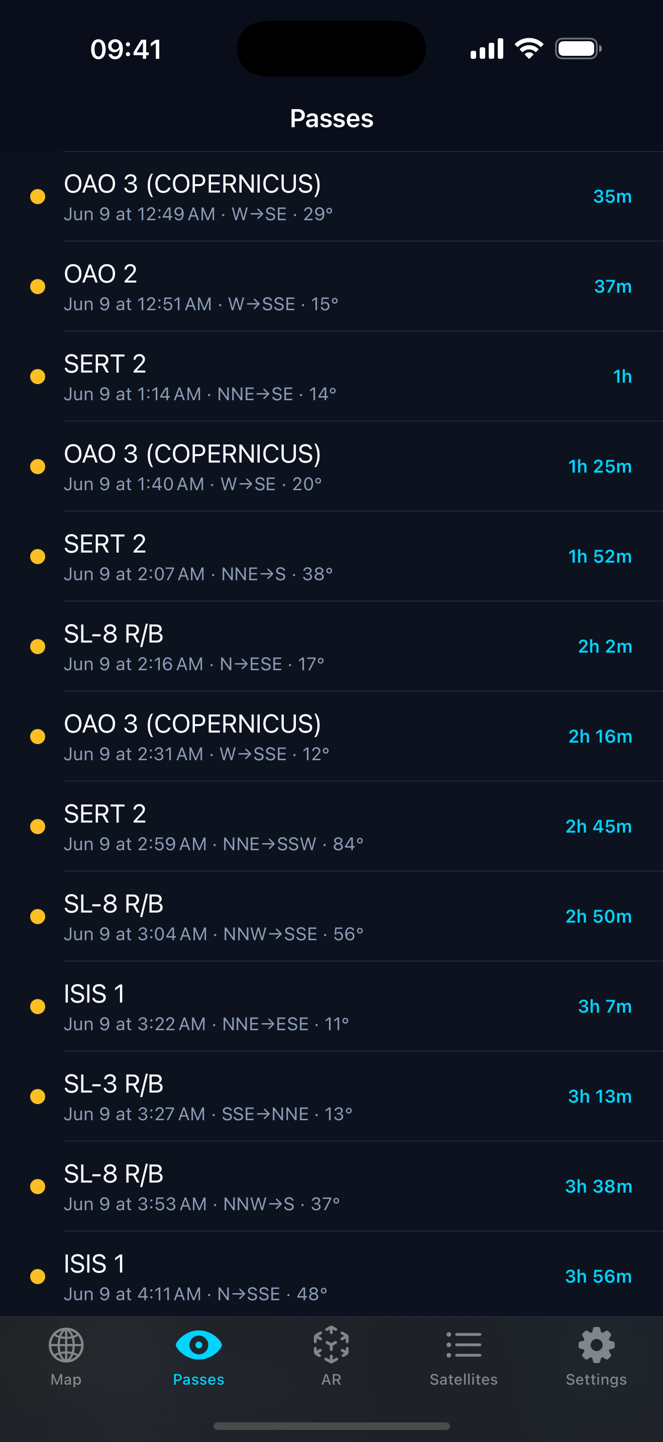 Satellite Tracker: SatTrack screenshot 3