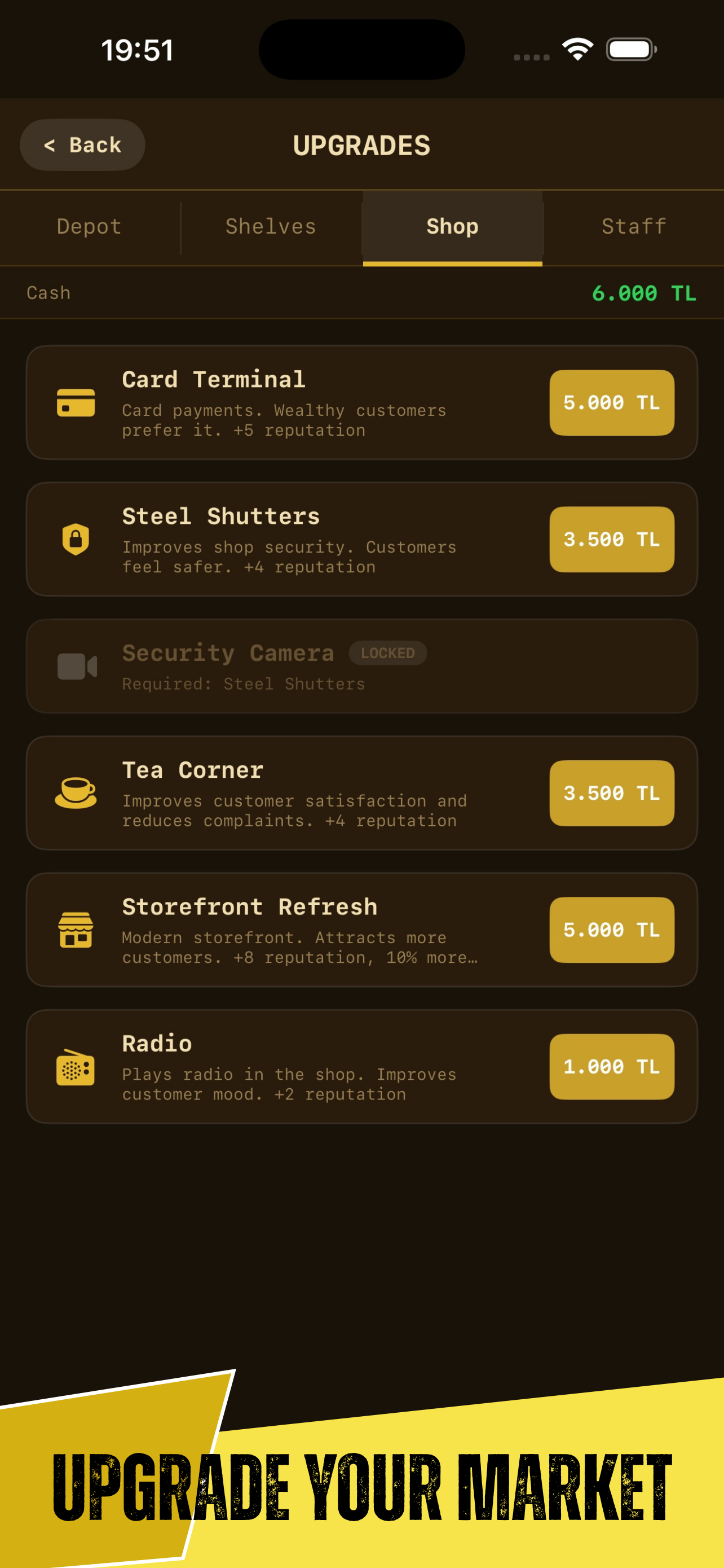 Uncle Grocer - Market Sim