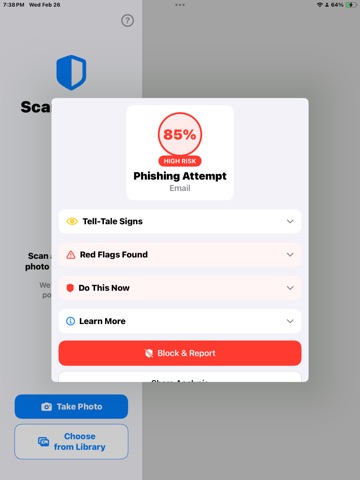 Scam Shield & Scam Helper Pro iPad screenshot