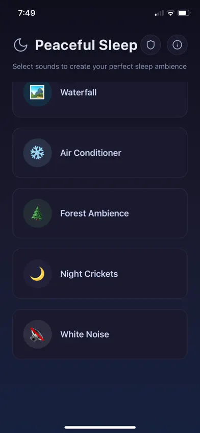Sleep Sounds Relaxation screenshot 1