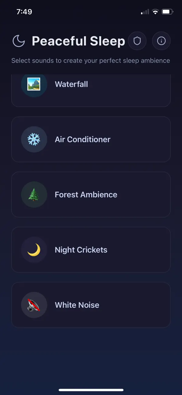 #1. Sleep Sounds Relaxation (iOS) By: AHMAD ALMHASNEH