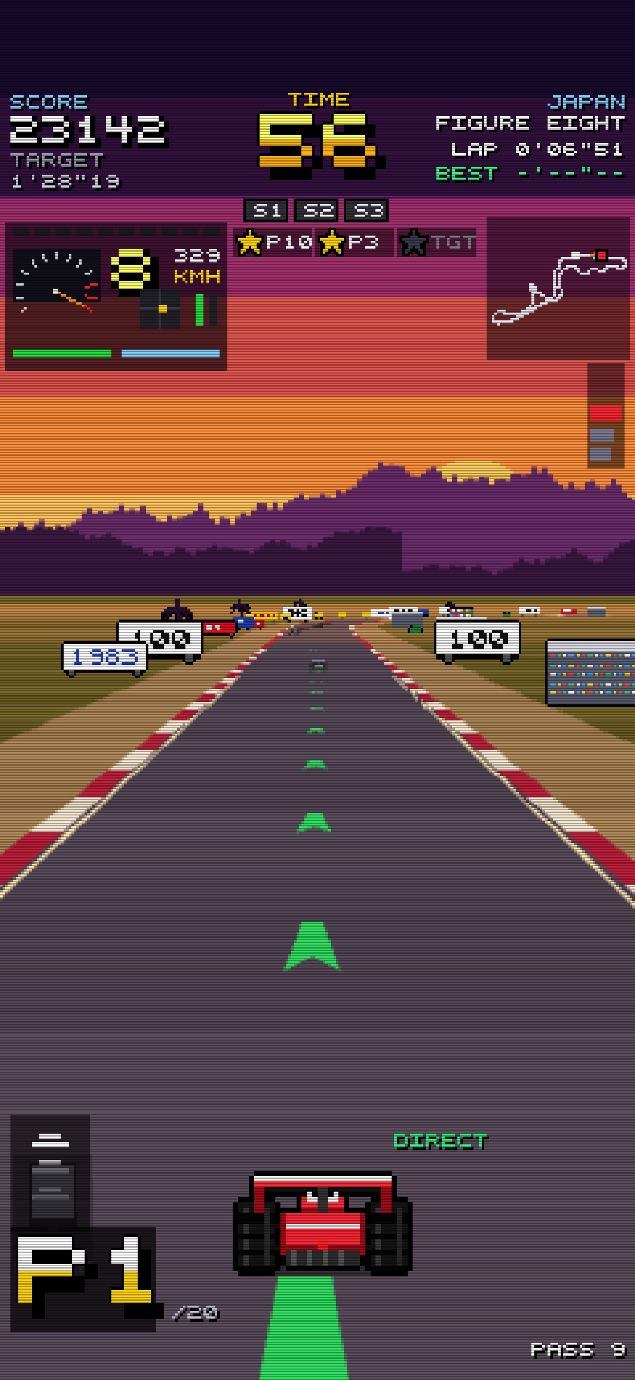 Screenshot 2 of APEX RUSH: Retro Racer