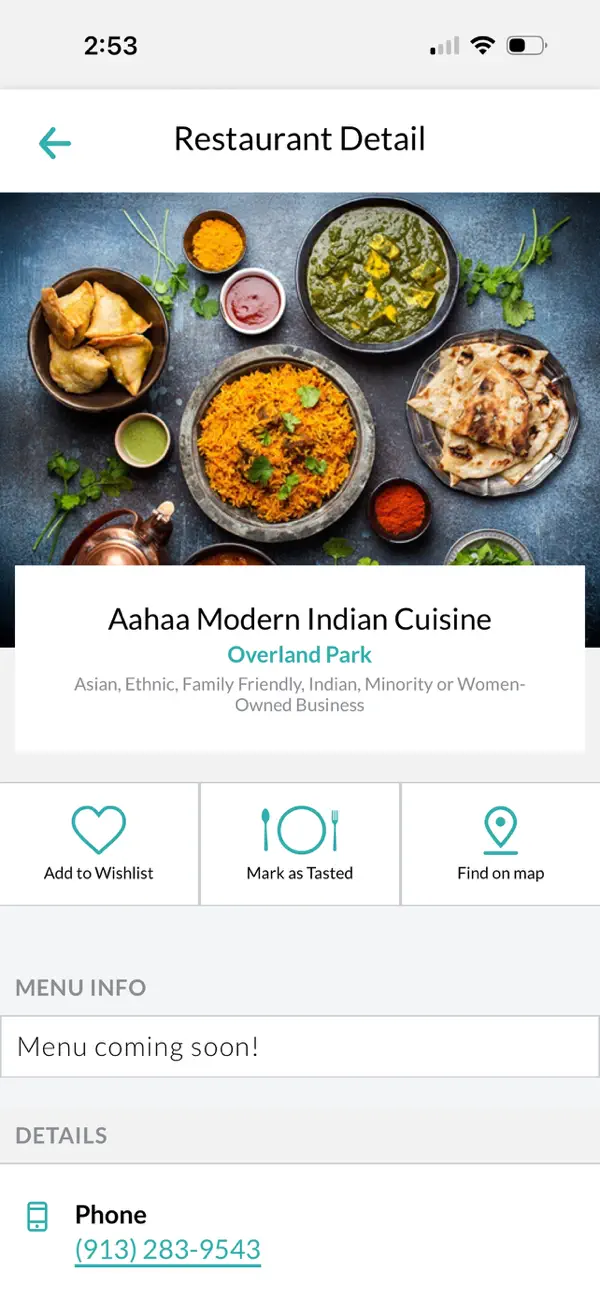 Screenshot #3 pour KC Restaurant Week