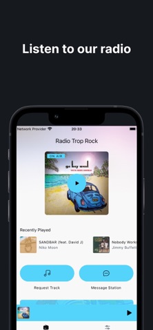 RadioTropRock iPhone screenshot