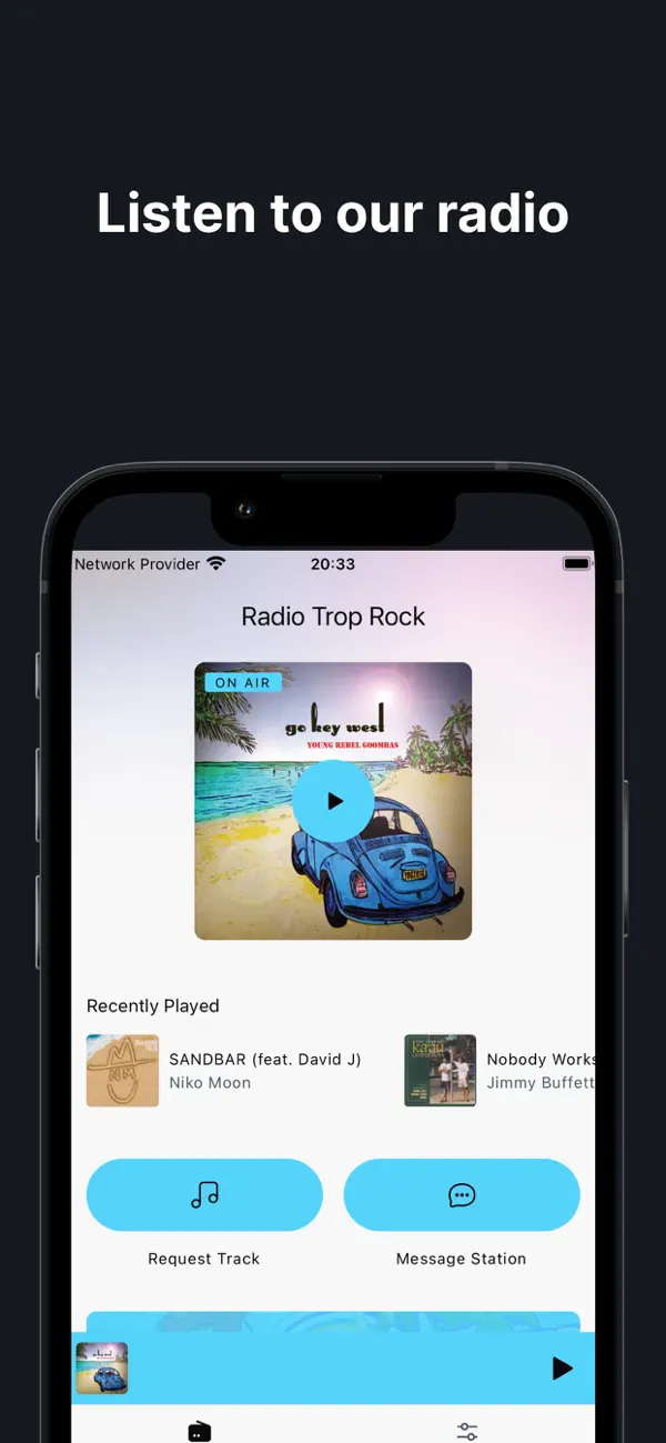 Screenshot #1 pour RadioTropRock