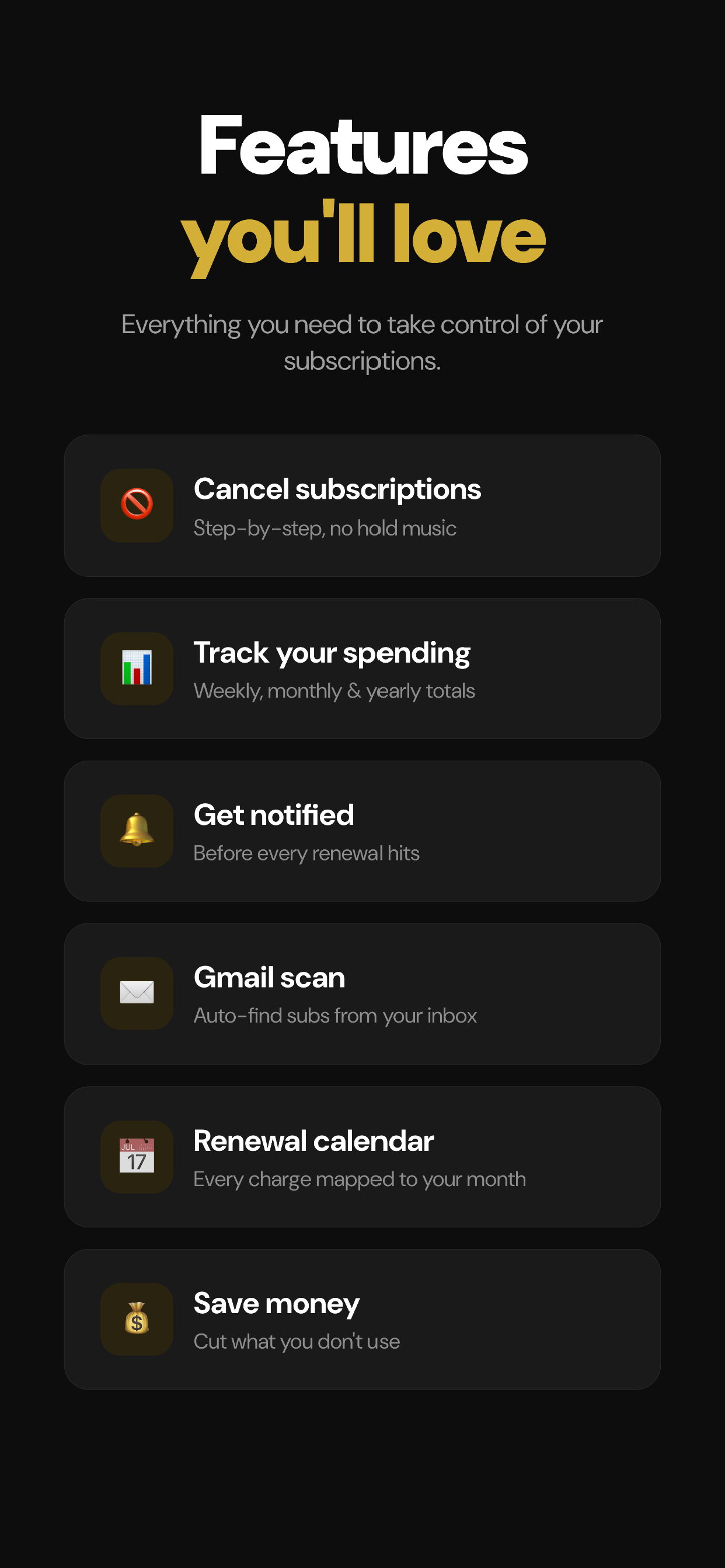 Cancel Subscriptions - Subko screenshot 6