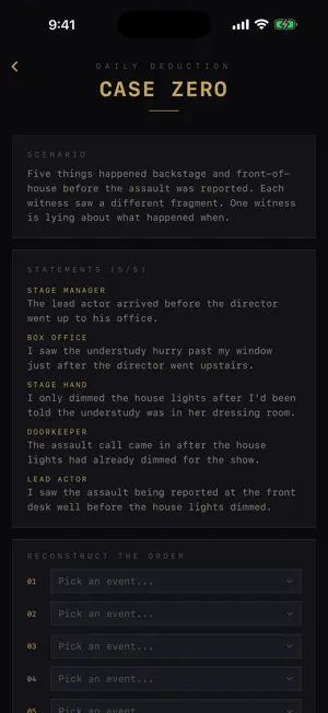 Case Zero: Daily Mystery screenshot 3