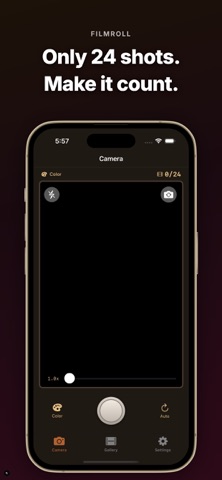 FilmRoll - Retro Film Camera iPhone screenshot