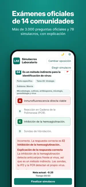 Oposición Técnico Laboratorio screenshot 2