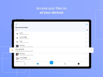 Infomaniak kDrive iPad screenshot