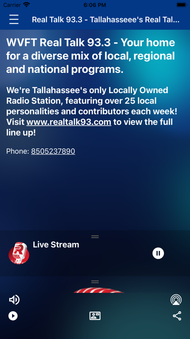 Real Talk 93.3 FM Screenshot
