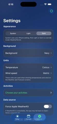 WeatherPermit screenshot