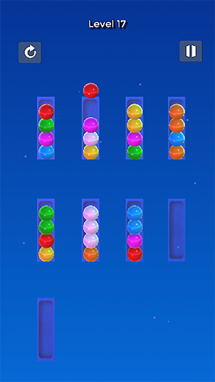 3D Ball Color Sort - Sorting