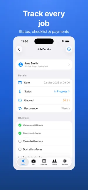 Clean Job Tracker screenshot 2