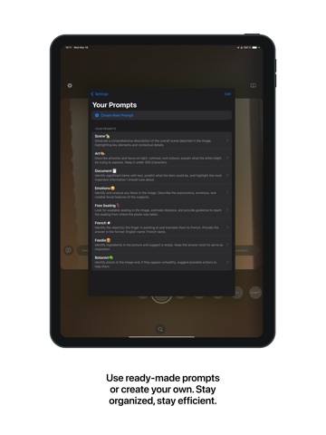 Prompt Genius iPad screenshot