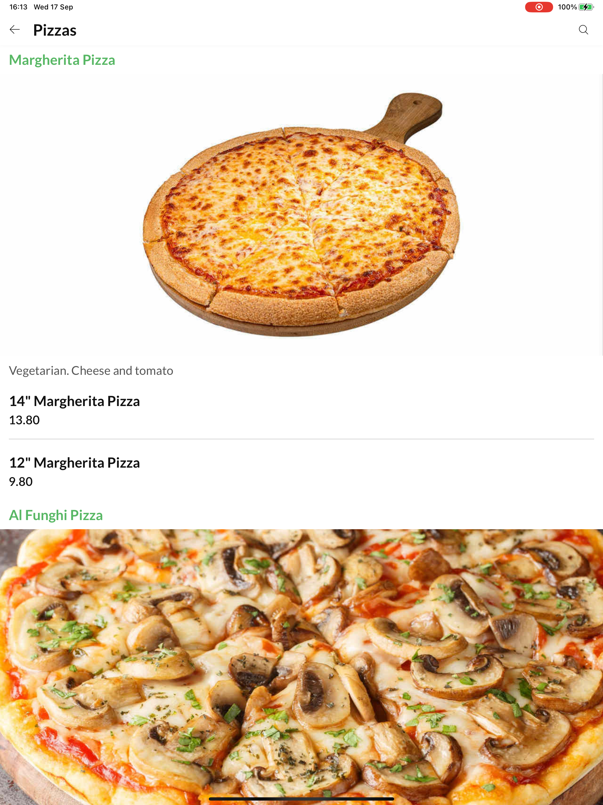 Marios Fast Food.