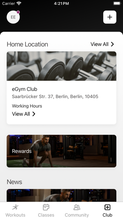Sports Club. Screenshot