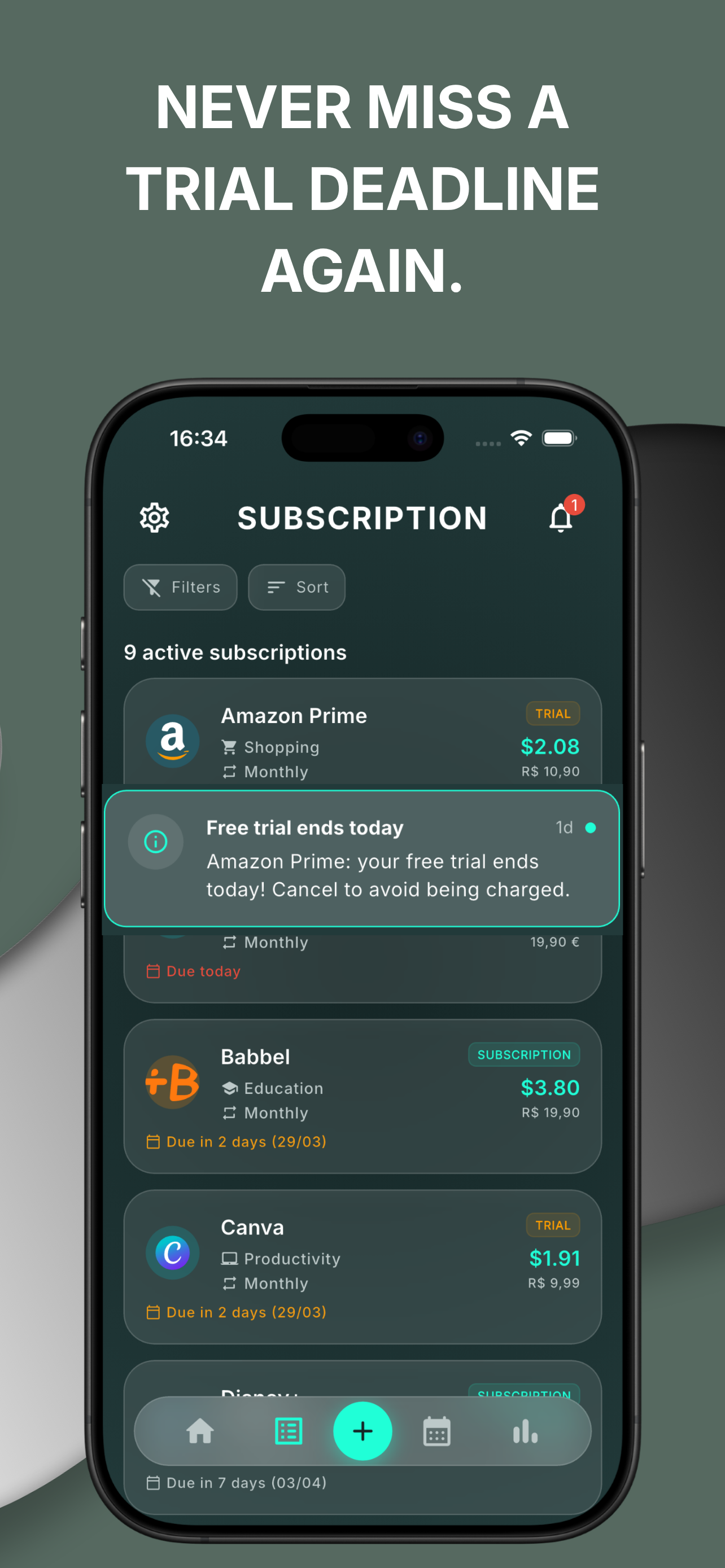 KontrolSub: Subs Tracker screenshot 5