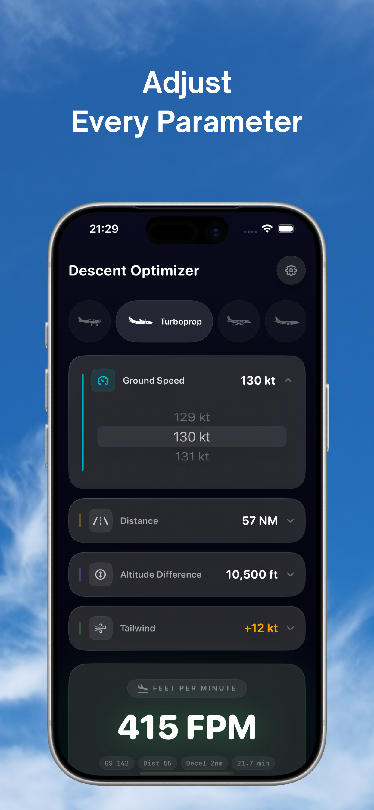 Descent Calculator: TOD & FPM