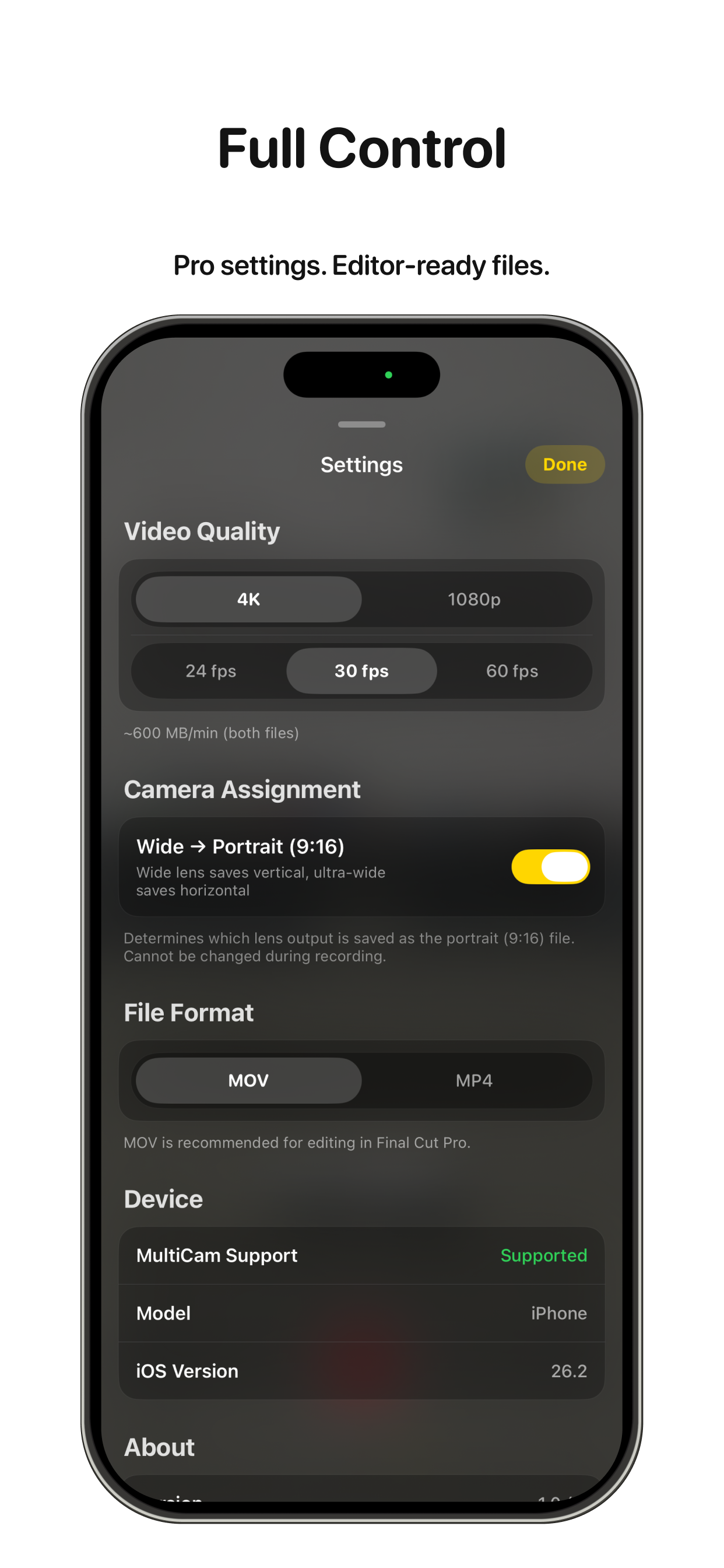 Oneshot: Dual Camera Recorder