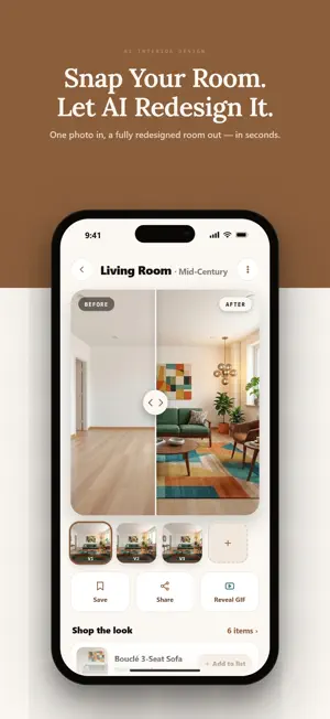 Roomique: AI Interior Design screenshot 1