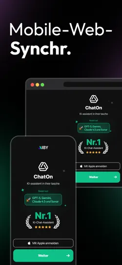 Screenshot von ChatOn - Deutsch-KI-Chatbot auf dem iPhone 6