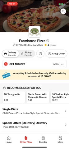 Farmhouse Pizza. Screenshot 2 of 4