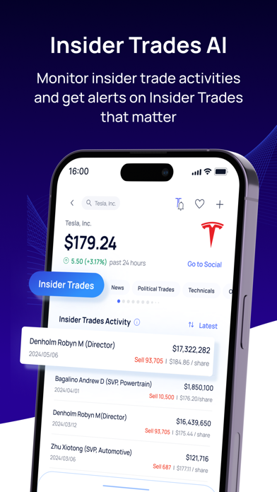 Realtime Stock Events AI iPhone screenshot 5 - Finance app